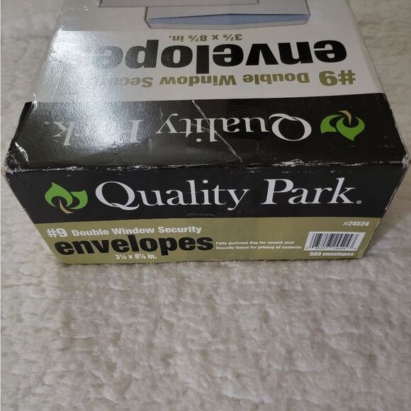🆕️✉️Quality Park #9 Double Window Security Envelopes, 500 Pk - 3-7/8 x 8-7/8" - Picture 6 of 7